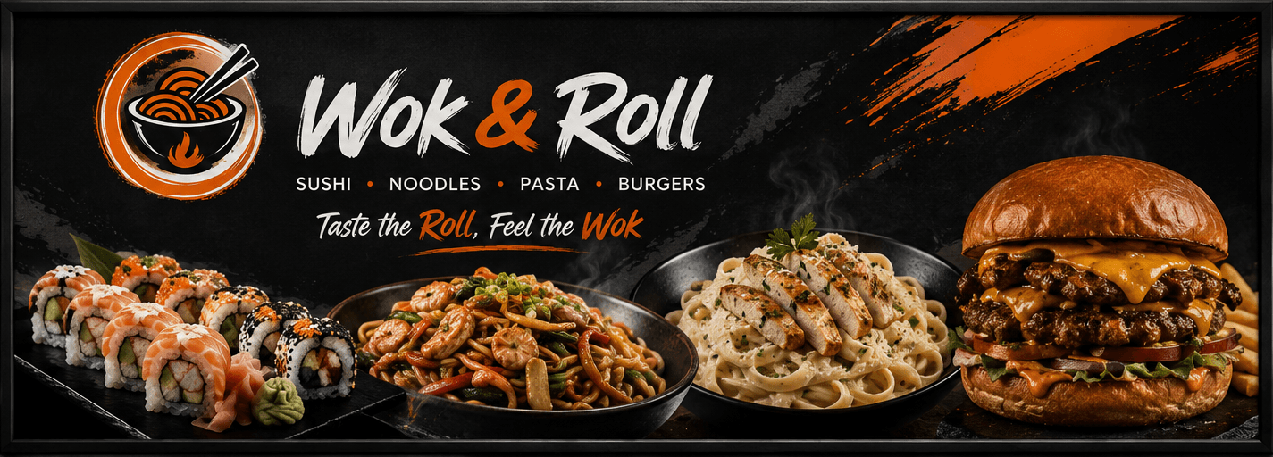 wok and roll storefront or business cover