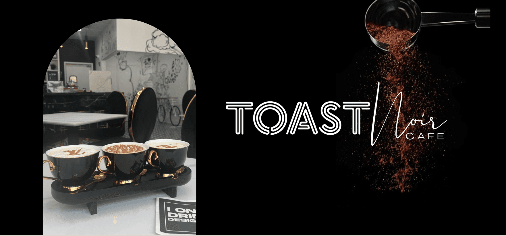 Toast Noir Cafe storefront or business cover