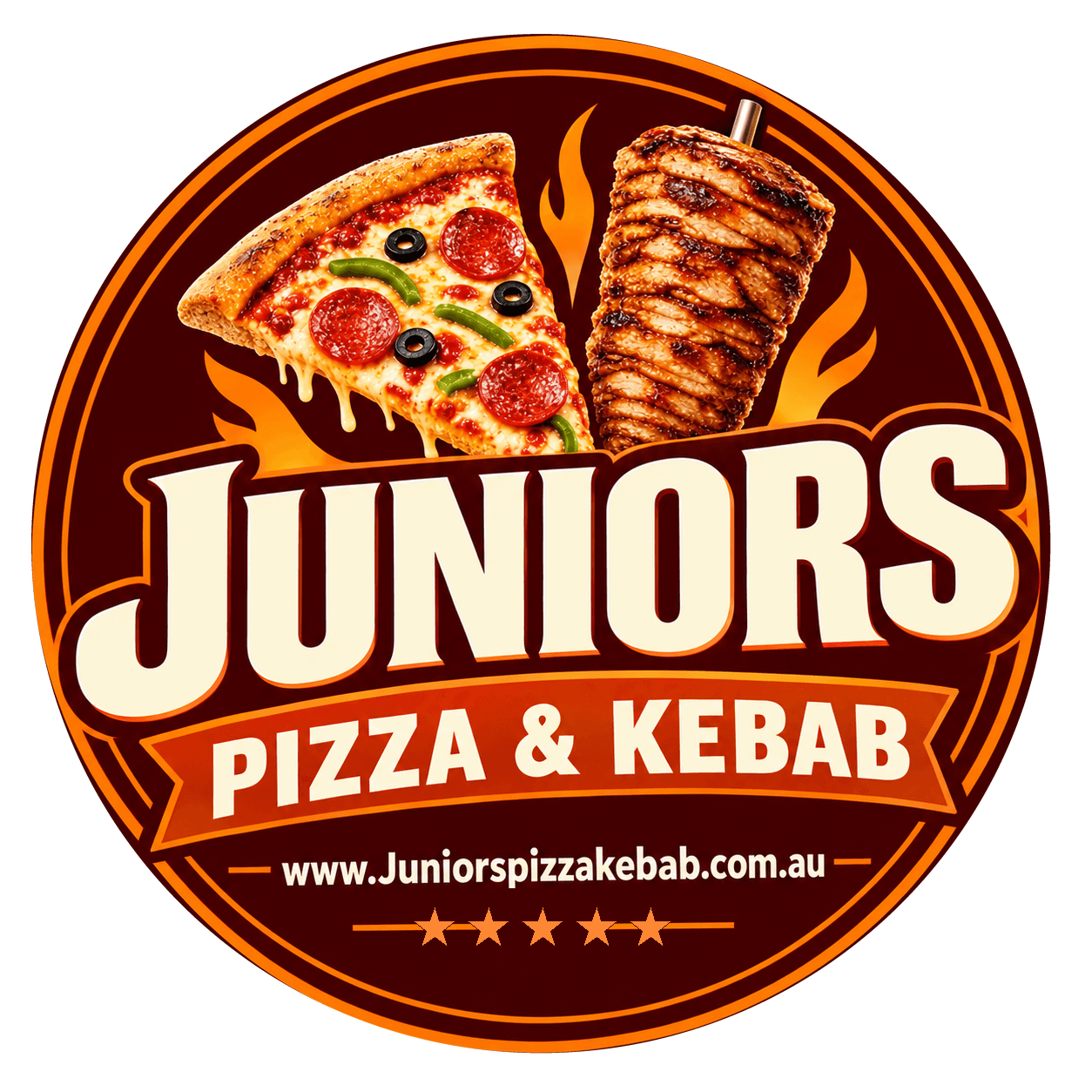 Juniors pizza & kebab logo