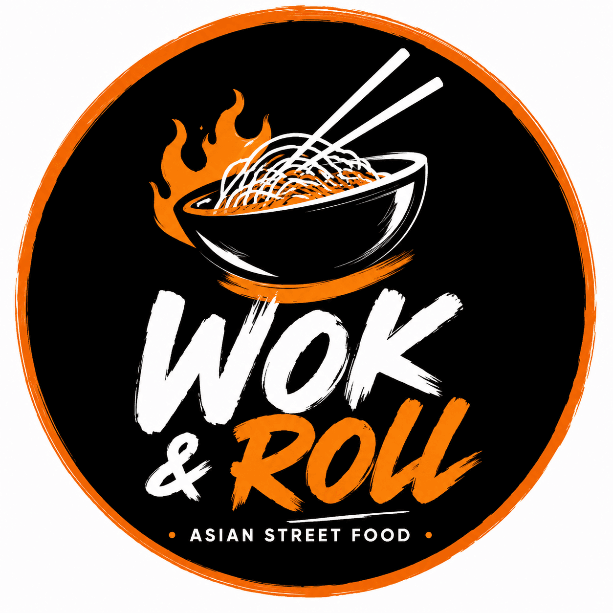 wok and roll logo